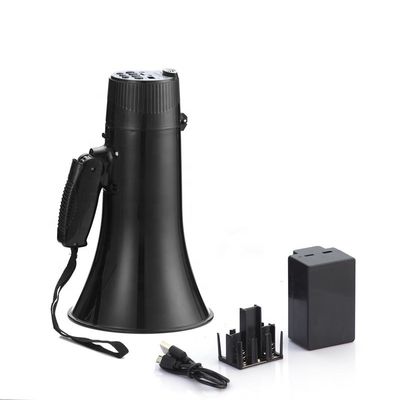 40W Black Loud Hailer Bullhorn Megaphone Ηχείο για Στρατιωτική Αθλητική Υποστήριξη Διάσωσης APP NO