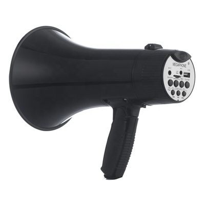 40W Black Loud Hailer Bullhorn Megaphone Ηχείο για Στρατιωτική Αθλητική Υποστήριξη Διάσωσης APP NO