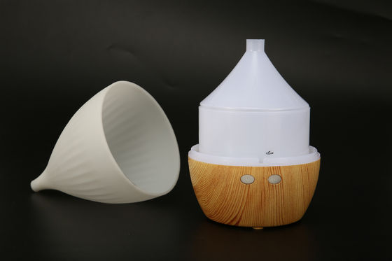 Υπερήχων Ενυδατήρας 2022 Desktop 5V Portable USB Wood Grain Essential Oil Diffuser 160ml με φως LED