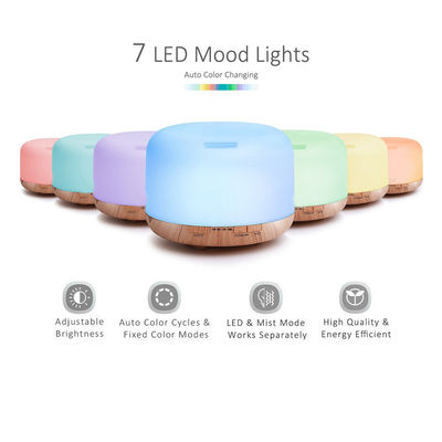 ΧΩΡΙΑ Ελέγχεται από εφαρμογή 12W 500ml Asakuki Essential Oil Aroma Diffuser με τηλεχειρισμό