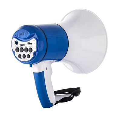Κύριο υλικό ABS 30W επαναφορτιζόμενο bullhorn ομιλητής USB TF φορητό megaphone